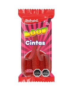 Gomitas Cintas Loop Frutilla 67 gr