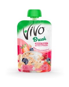 Compota Vivo Break de Avena Berries Platano 90 g