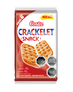 Galleta Crackelet Pack 6 Uni 137 gr 